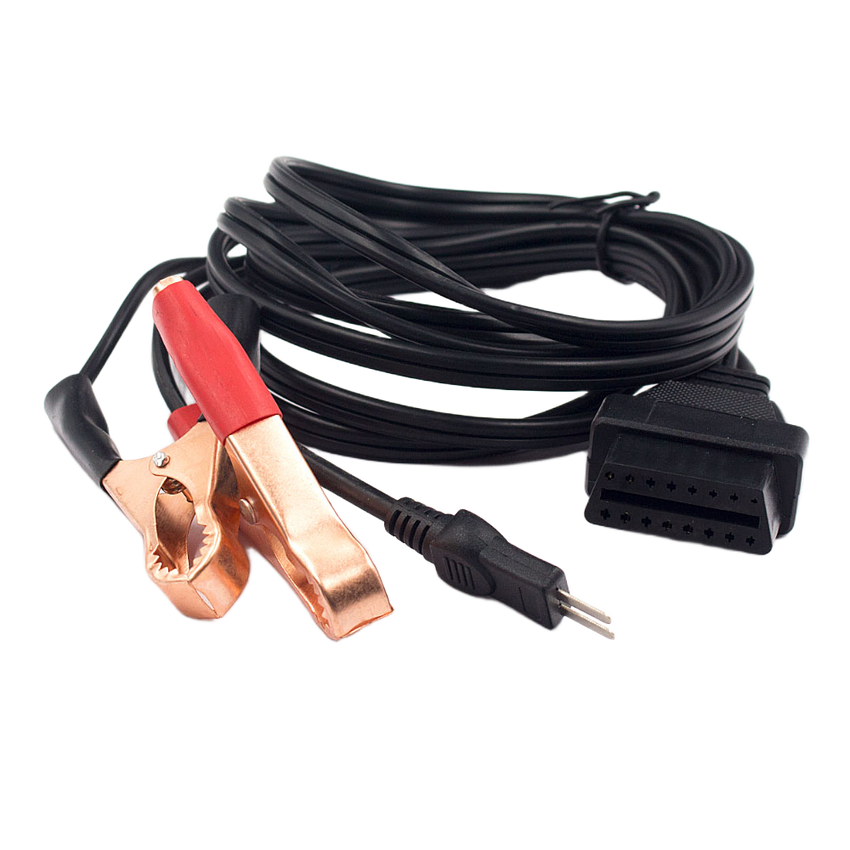 Câble avec prise OBD et pinces de batterie rouge et noire pour le kit Diagbox Lexia 3 PP2000