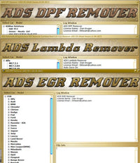 DPF EGR Lambda DTC Remover 2017.5 - logiciel de suppression des codes DPF, EGR, Lambda et DTC pour ECU