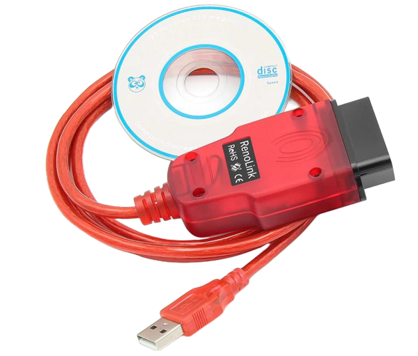 Interface USB Renolink 2.11 pour diagnostic Renault, Dacia et Nissan complète