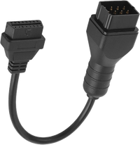 Câble OBD Renault avec connecteur 12 broches et connecteur OBD2 16 broches