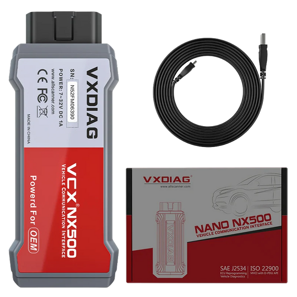 Pack VCX Nano Ford IDS : interface de diagnostic J2534 et câble USB fournis