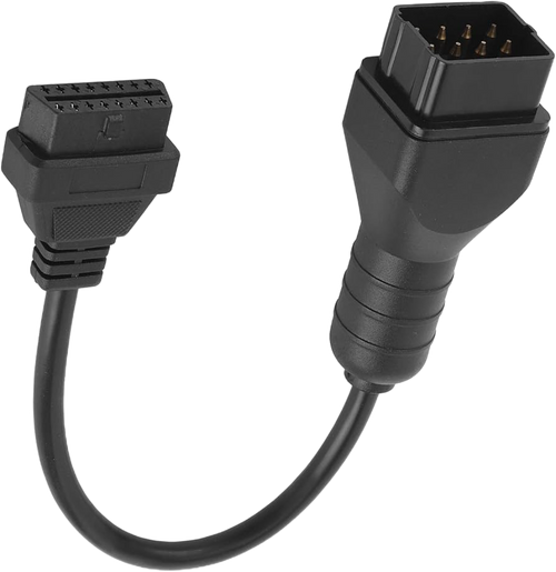 Câble OBD Renault avec connecteur 12 broches et connecteur OBD2 16 broches