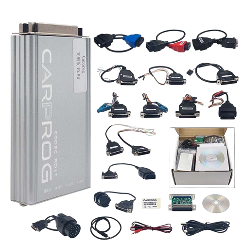 Kit CarProg complet avec connecteurs et accessoires