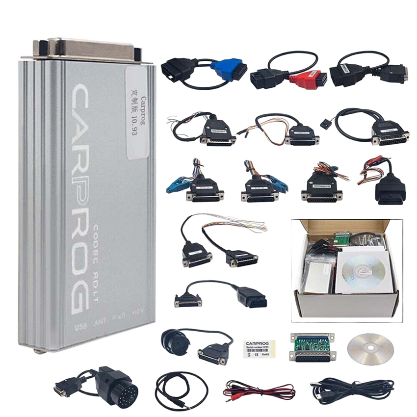 Kit CarProg complet avec connecteurs et accessoires