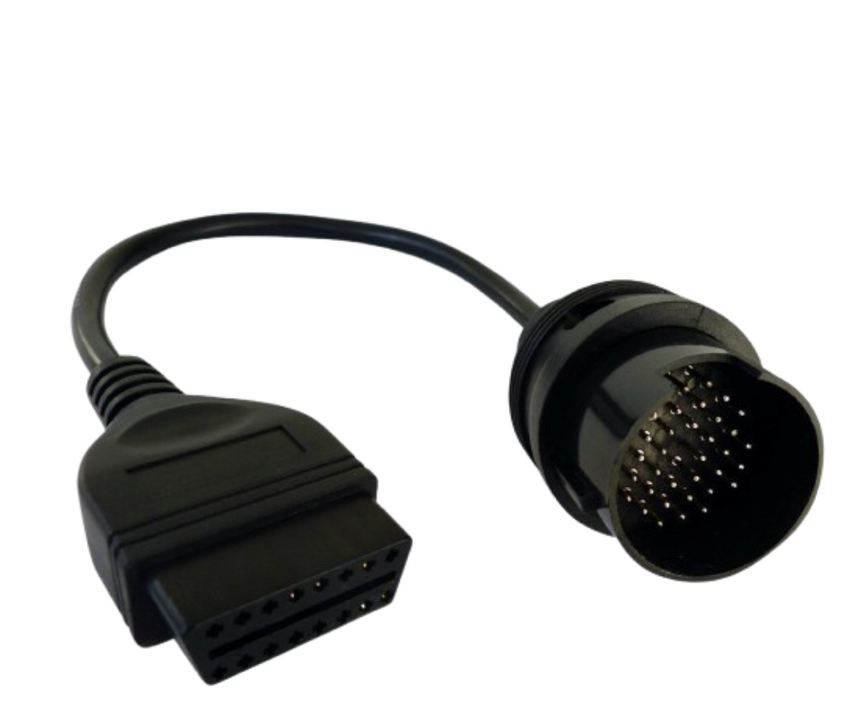 Câble adaptateur Mercedes avec connecteur rond 38 broches et prise OBD2